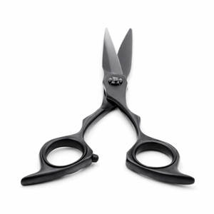 Ciseaux Premium Double Threat Noir Mat, Lames en Acier Inoxydable de Haute Qualité pour une Coupe Précise, Idéal pour les Professionnels - Product Image 3