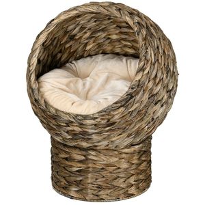Cama para Gatos de 23.5 Pulgadas de Alto, Color Gris, Tamaño XL, Cesta para Gatos Sostenible con Tapizado Extraíble para Animales Pequeños, Lavable - Product Image 1