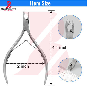 Non Slip Handle Durable Good Supplier Make Your Own Beauty Care Use Newest Wholesale Rate Cuticle and Nail Nippers - Product Image 2