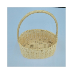 Cesta Ovalada de Ratán Blanco Ecológica Multiusos para Decoración del Hogar y Hostelería - Product Image 6