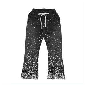 Conjunto Deportivo Vintage Unisex Styliro con Pedrería Negra, 100% Algodón, con Capucha, Manga Larga, Cierre con Cordón, Ropa Casual para Adultos - Product Image 4