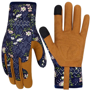 Gardening Work <b>Gloves</b> Cowhide Canvas Gardening Safety protection Hand protection Eco-Friendly Breathable Anti-Cut Garden <b>Gloves</b> - Product Image 4