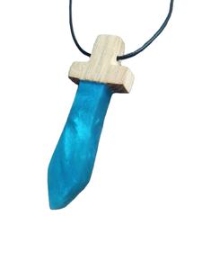 Belleza Unisex diseño único madera y resina diseño único venta al por mayor colgante tipo collar joyería de moda - Product Image 5