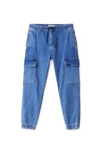 Pantalon de jogging en denim de style premium Vornex Industry pour l'extérieur, avec plusieurs poches, coupe confortable, denim respirant en coton mélangé - Product Image 4