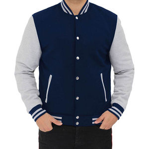 Men's Women's Vintage Streetwear College Woolen Varsity <b>Jacket</b> Stand Rib Knitted Button <b>Smart</b> <b>Casual</b> Baseball Bomber Embroidery - Product Image 6