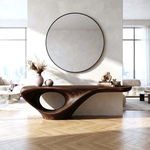 Wood <b>Console</b> <b>Table</b> <b>Entry</b> Way <b>Table</b> Custom <b>Console</b> <b>Table</b> Farmhouse Furniture Narrow Home Handcraft Solid Wood Entrance <b>Table</b> - Product Image 1