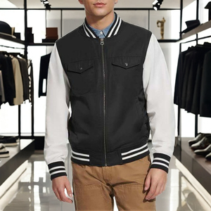 เสื้อแจ็กเก็ตทีมโรงเรียนผ้าซาตินสำหรับผู้ชายเสื้อแจ็คเก็ตเบสบอลปักลายสำหรับผู้ชาย - Product Image 5