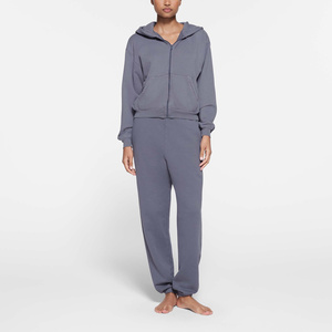 Sweat à capuche d'hiver surdimensionné pour femme de haute qualité avec fermeture à glissière avant 100% sweat-shirt Streetwear en coton - Product Image 2