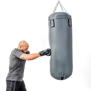 Sac de frappe sur pied en cuir le plus vendu avec hauteur réglable et matériau durable pour l'entraînement de boxe - Prix de gros - Product Image 2