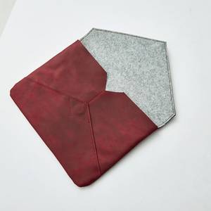 Business Vintage Durable Sling Waterproof Genuine Leather <b>Laptop</b> <b>Sleeve</b> with Protective Design for Office Use LS-0204 - Product Image 5