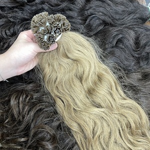 The Best Wholesale 100% Raw Vietnamese Virgin Remy Hair Flat Tip <b>Extensions</b> Natural Wave Color - Product Image 5