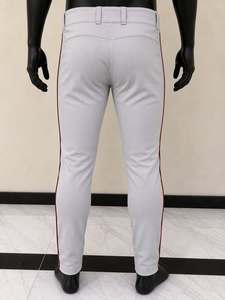 Maillot de baseball gris pour homme AERO, manches courtes, boutons sur le devant, coupe classique, respirant, polyester, uniforme adulte, toutes saisons - Product Image 5