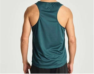 Débardeur en tricot sans manches pour homme, col rond, couleur unie, séchage rapide, style décontracté, 100% polyester - Product Image 3