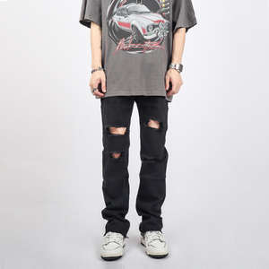 Novedad 2026: Jeans/Pantalones Vaqueros de Mezclilla Lavada para Hombre, Tallas Grandes, Otoño/Invierno, 100% Algodón, Peso Pesado, Personalizables - Product Image 4