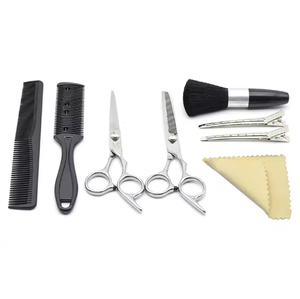Ciseaux professionnels de coiffure pour gauchers en acier inoxydable 440C, 28 dents, vis réglable, faits à la main pour la coupe et le coiffage des cheveux - Product Image 3