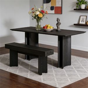 Farmhouse Style Kitchen <b>Table</b> Bench <b>Dining</b> Room Furniture <b>Stool</b> Only - Product Image 4