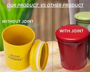 6 Pcs Airtight Iron Canister Jar <b>for</b> Spices <b>Storage</b> or <b>Kitchen</b> Canister Set - Product Image 5
