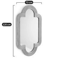 Meilleur prix Nouveau design moderne Boho rustique intérieur rotin naturel miroir suspendu mur RM17 pour la vente en gros et la décoration