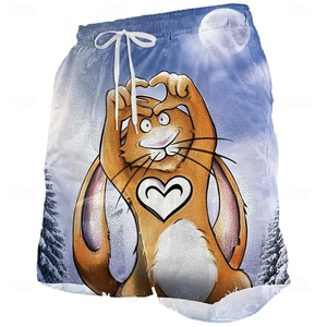 Divertidos Shorts de Playa con Estampado de Pollo Kung Fu, Moda de Verano para Hombres y Niños, Shorts de Baño Casuales con Estampado 3D de Animales, Talla Grande - Product Image 5