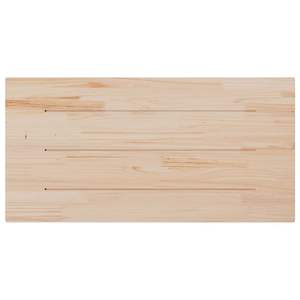 ท็อปโต๊ะไม้สนแท้สำหรับรับประทานอาหาร ขนาด 39.4 x 19.7 x 1.0 นิ้ว ผิวไม้ธรรมชาติ - Product Image 6