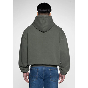 Sudadera con Capucha para Hombre, Mezcla de Algodón, 400 g/m², Gruesa, Personalizable con Logotipo, Hombros Caídos, Estilo Flock - Product Image 3