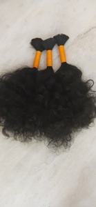 Paquetes de cabello Remy indio Natural 100%, origen del templo del sur de la India, sin enredos, sin productos químicos, sensación suave al tacto, estilo rizo italiano-Marzo - Product Image 4