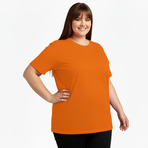 Camiseta Oversize de Algodón 100% con Logo Personalizado para Mujer, Estilo Urbano, Gimnasio y Fitness, Hombro Caído, Diseño Liso con Estampado 3D a Cuadros - Product Image 1