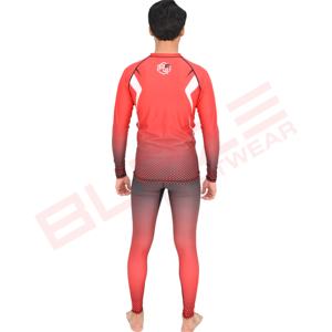 Ensemble de 3 pièces de leggings de sport imprimés MMA personnalisés Short en tissu Doublure de compression Diy Coat Rash Guard - Product Image 2