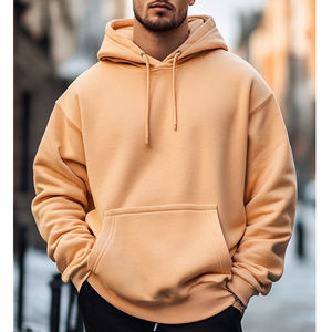 Sweat à capuche unisexe surdimensionné en molleton 100% coton de haute qualité avec fermeture éclair et poche - Prix raisonnable - Vêtements streetwear - Product Image 3
