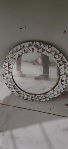 Découvrez la beauté des miroirs muraux faits à la main avec incrustations d'os et de vadrouille Miroirs de décoration intérieure d'Inde à prix d'usine - Product Image 3