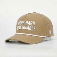 Gorra de Béisbol de 5 Paneles con Logotipo Bordado de Alta Calidad, Diseño Deportivo con Orificios Cortados a Láser, Gorras de Poliéster Gris Personalizadas al por Mayor