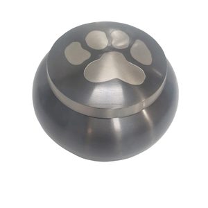 Urne funéraire pour animaux de compagnie en étain Odyssey, patte unique, pour chat et chien, cendres commémoratives, urnes faites à la main - Product Image 5