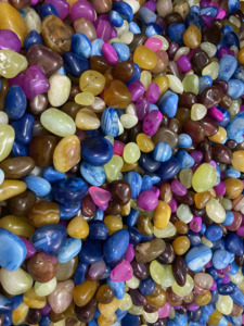 Wholesale Polished Oval Pebble Crystal Tumble Stones Multicolor Home Decoration Semi-Precious Stone <b>Crafts</b> - Product Image 4