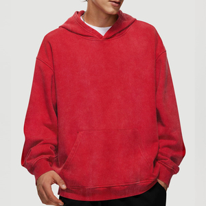 New Streetwear Style Men Acid Wash Hoodies In Low MOQ Latest Arrival Wholesale Price Men Acid Wash Hoodies For Adults - Product Image 3