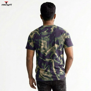 T-shirts personnalisés à manches courtes, nouvelle conception, impression de logo, effet délavé, séchage rapide, sur mesure pour hommes - Product Image 2