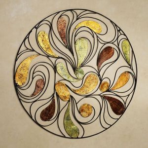 High Selling Modern and Decorative Metal Round Shape Flower <b>Design</b> <b>Wall</b> Art Decorative for Indoor or Outdoor Decor - Product Image 1