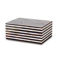 Boîte de rangement à bijoux de luxe moderne nordique en MDF avec incrustation de résine, écologique, pour salon, personnalisable, vente chaude