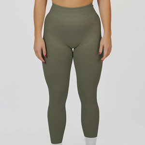 Custom Logo Women Solid Breathable Gym Yoga High Waist <b>Flared</b> Pants Quick Dry Running Workout <b>Leggings</b> - Product Image 2