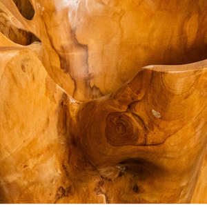 แจกันไม้สักลายดอกไม้แบบเรียบง่าย งานฝีมือคุณภาพพรีเมียมจาก ARTERRA - Product Image 2