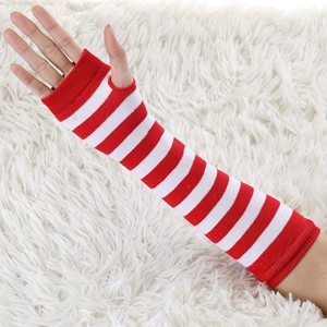 Red White Striped <b>Arm</b> <b>Sleeves</b> Women Seamless Knitted Cotton Adult Cycling <b>Arm</b> <b>Sleeve</b> Premium <b>Compression</b> <b>Arm</b> <b>Sleeve</b> for Sports - Product Image 4