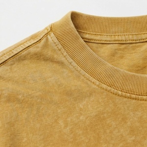 Camisetas Cortas Vintage con Lavado Ácido para Mujer, a la Moda, para Deportes, Yoga, Entrenamiento, Camisetas Oversize con Diseño de Agujeros Bordados, Ropa de Gimnasio - Product Image 4