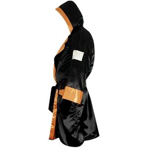 Bata de boxeo de poliéster hecha a medida al mejor precio con capucha, ropa deportiva de satén, gran oferta, Impresión de logotipo personalizado - Product Image 2
