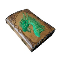 Carnet de notes Dragon Journal, carnet en cuir vintage fait main pour hommes et femmes, reliure spirale, cadeau, 120 feuilles de papier