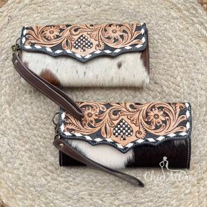 Carteras de Cuero Repujado a Mano al por Mayor de Fábrica, Fabricante OEM ODM, Tarjetero y Monedero para Mujer - Product Image 1