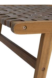 Meilleure vente chaise basse à sangle en cuir | Cadre en bois d'acacia élégant | Meubles de patio et de balcon | Fabriqué au Vietnam - Product Image 5