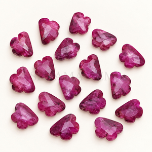 Piedra Preciosa Tallada en Forma de Nube de Rubí de 12 mm para Joyería, Fabricación de Colgantes, Manualidades, Proveedor de Piedras al por Mayor - Product Image 1