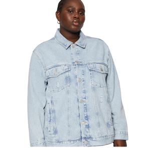 Chaqueta vaquera para hombre para otoño Chaqueta vaquera ajustada Logotipo personalizado Diseño elegante Chaqueta transpirable de alta calidad al por mayor - Product Image 2