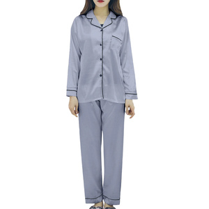 Conjunto de Pijama Ligero y Fresco para Verano, Cintura Elástica, Tejido Transpirable, Suave, Ropa de Dormir para Mujer, Ajuste Cómodo, Elegante y Largo - Product Image 1
