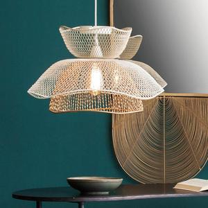 Lampe suspendue en fil de fer au design unique, best-seller, lampe murale suspendue au plafond, aspect lotus, décoration intérieure pour la maison - Product Image 5