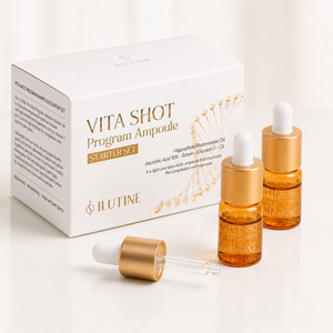 ชุดเริ่มต้นแอมพูล ILUTINE Vita Shot Program 100 มล. วิตามินซี เซรั่มบำรุงผิวหน้า ลดเลือนริ้วรอย ช่วยให้ผิวขาวกระจ่างใส สำหรับใช้ที่บ้าน - Product Image 1